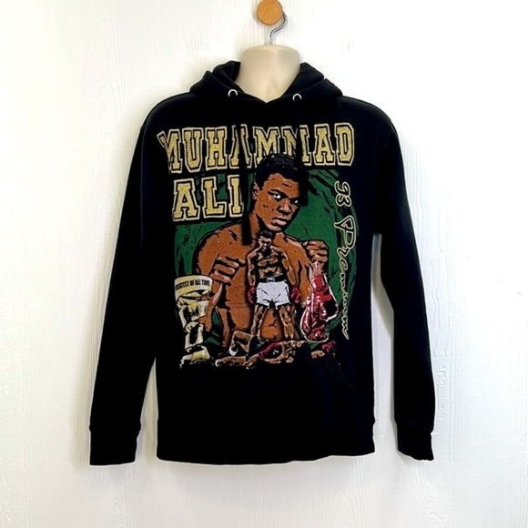 Cotton Heritage - Muhammad Ali Greatest Of All Time Graphic Hoodie Size Medium - Picture 2 of 10